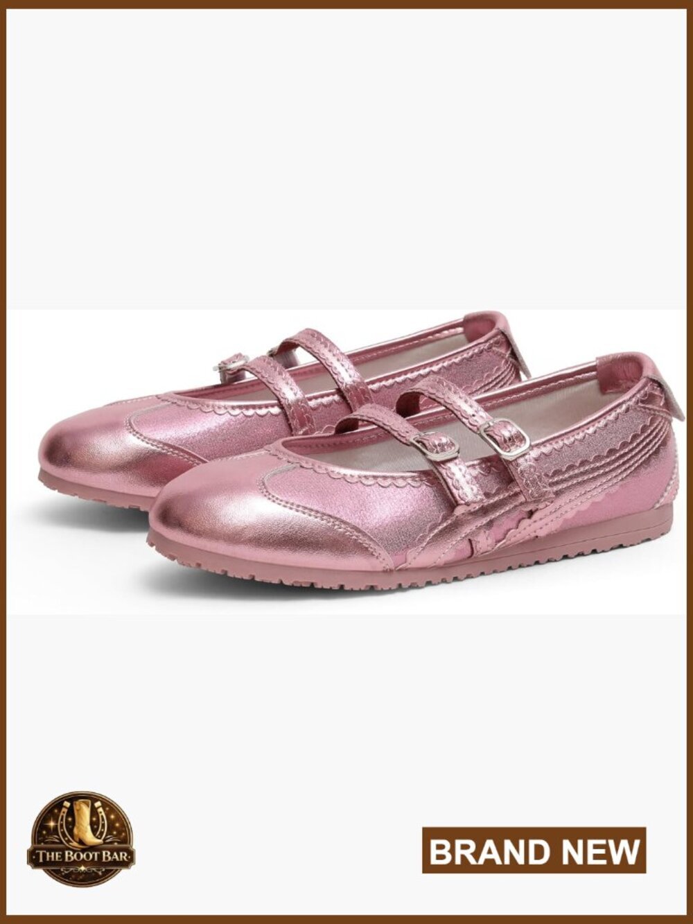 Ballet Sneakers Mary Jane Flats Walking Shoes Slip On Memory Foam Insole